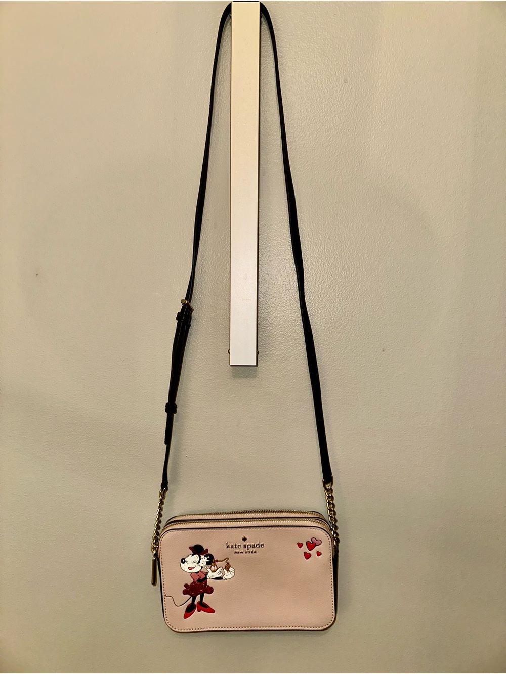 Kate Spade x Disney Minnie Mouse Double Zip Crossbody Bag NWOT